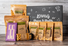 Load image into Gallery viewer, Loving Bhaiya &amp; Bhabhi Gift Hamper- 9 Healthy and Nutritious Snacks - Gift Box
