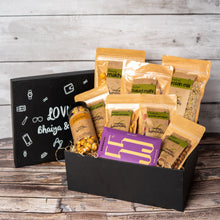 Load image into Gallery viewer, Loving Bhaiya &amp; Bhabhi Gift Hamper- 9 Healthy and Nutritious Snacks - Gift Box
