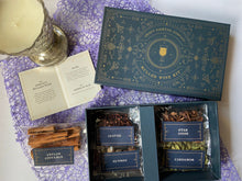 Load image into Gallery viewer, Mulled Wine Kit with Wine Glasses - Premium Gift Box - Makes 5 litres of Mulled Wine With 5 infusion bags
